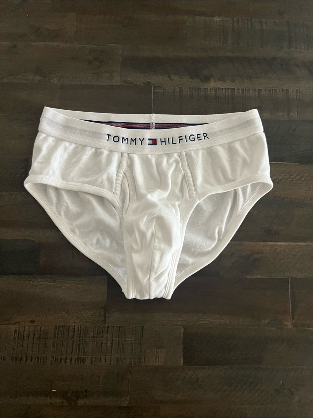 MENS TOMMY HILFIGER WHITE COTTON BRIEFS